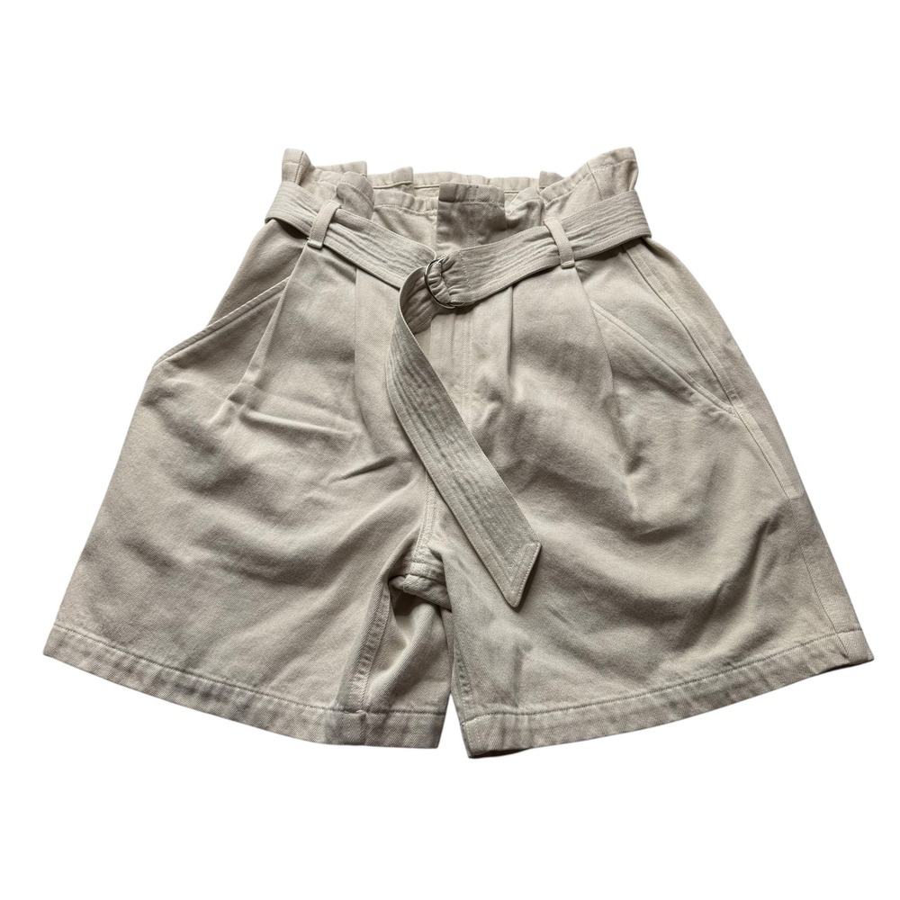 CITIZENS OF HUMANITY Yvette Paperbag Shorts Tusk Beige Belted Women's Size 27